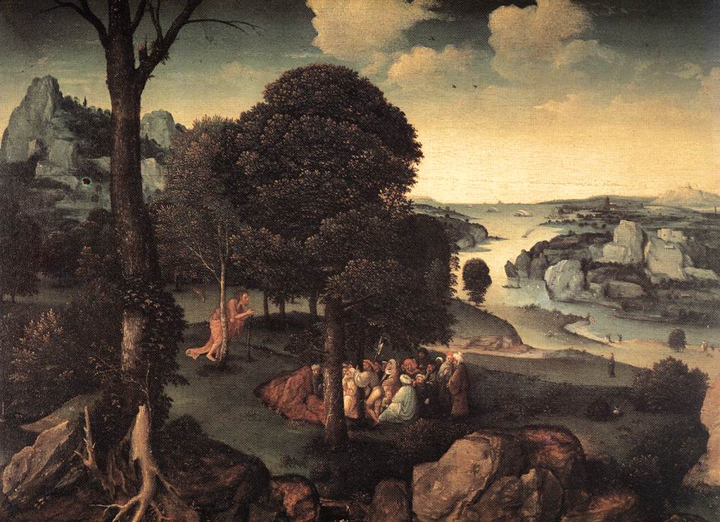 Landscape with St John the Baptist Preaching a